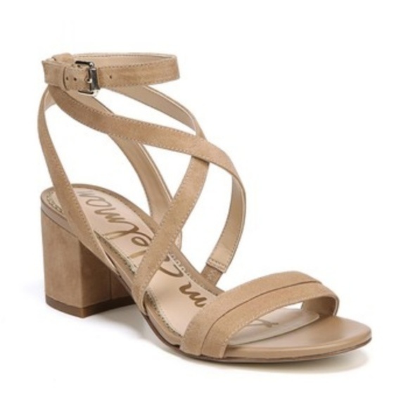 Sam Edelman Shoes - Sam Edelman Sammy Heels Nude Suede Sandals